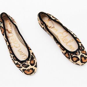 Sam Edelman Animal Print Ballet Flats - Felicia size 3 Big Girl